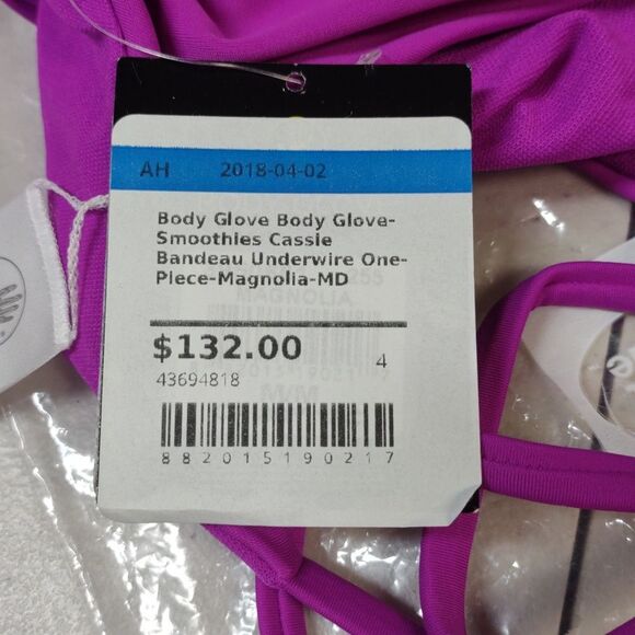 Body Glove Medium Smothies Cassie Bandeau One-Piece Swimsuit - New - Picture 3 of 5